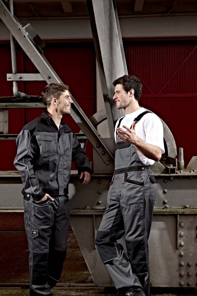 Salopette de travail en vente avec de nombreux modèles et coloris disponibles chez Textile Direct Salopette de travail Industry 260 IN4001 - Grey / Black en vente chez Textile Direct
