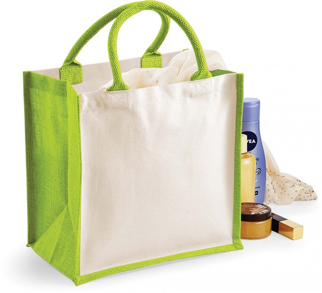 Sac Cabas en vente avec de nombreux modèles et coloris disponibles chez Textile Direct Sac cabas en jute W421 - Apple Green en vente chez Textile Direct