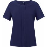 Blouse Crêpe de Chine VERONA Navy - 36 EU (8 UK)