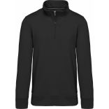 Sweat-shirt col zippé Black - XS