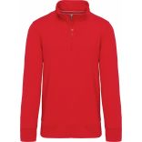 Sweat-shirt col zippé Red - XS