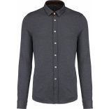 Chemise Jacquard manches longues Jacquard Dark Grey - S