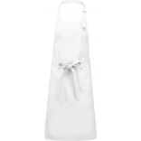 Tablier polycoton sans poche White