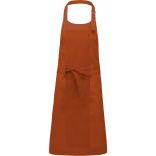 Tablier coton sans poche Burnt Orange