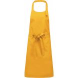 Tablier coton sans poche Mustard
