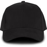 Casquette Oeko-Tex 6 panneaux Black