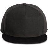 Casquette Snapback - 5 panneaux Dark Grey / Black