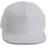 Casquette Snapback - 5 panneaux White / White