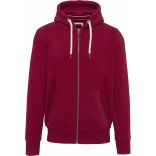 Sweat-shirt vintage zippé à capuche homme Vintage Dark Red - S