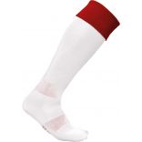 Chaussettes sport bicolores White / Sporty Red - 31/34 EU