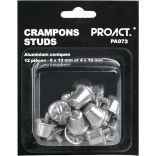 BOÎTE DE 12 CRAMPONS ALU CONIQUES Silver - 8x13mm+4x16mm