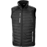 GILET SOFTSHELL REMBOURRÉ BLACK COMPASS Black / Grey - XS