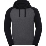 SWEAT-SHIRT CAPUCHE BASEBALL AUTHENTIC HOMME Carbon Melange / Black - XS