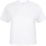 T-SHIRT COURT COUPE CARRÉE FEMME White - XS