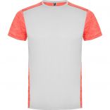 ZOLDER BLANC/CORAIL FLUO CHINÉ