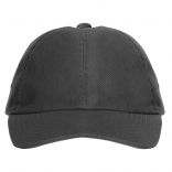 Casquette 6 panneaux TERRA plomb foncé
