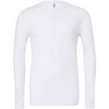 T-shirt homme manches longues col boutonné BE3150 - White