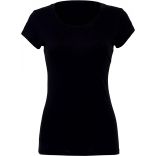 T-shirt femme manches courtes col rond BE6004 - Black