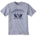 T-shirt de travail Carhartt® "Hard To Wear Out" 102097 - Heather Grey