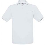 Polo homme Safran Pocket SAFP - White