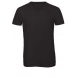 T-shirt homme triblend col V TM057 - Black