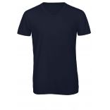 T-shirt homme triblend col V TM057 - Navy