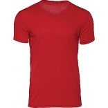 T-shirt homme triblend col V TM057 - Red