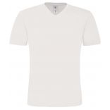 T-shirt homme col V Mick Classic TM060 - White