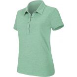 Polo femme manches courtes "mélange" K208 - Green Heather