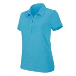 Polo femme manches courtes "mélange" K208 - Tropical Blue Heather