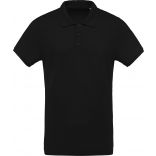 Polo homme bio piqué manches courtes K209 - Black