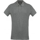 Polo homme bio piqué manches courtes K209 - Grey Heather