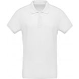Polo homme bio piqué manches courtes K209 - White