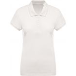 Polo femme bio piqué manches courtes K210 - Cream