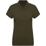 Polo femme bio piqué manches courtes K210 - Mossy Green