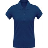 Polo femme bio piqué manches courtes K210 - Ocean Blue Heather