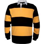 Polo rugby K215 - Black / Yellow
