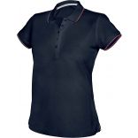Polo femme manches courtes K251 - Navy / Red / White