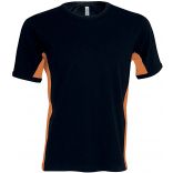 T-shirt bicolore manches courtes Tiger K340 - Black / Orange