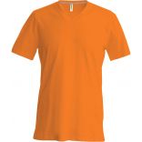 T-shirt homme manches courtes col V K357 - Orange