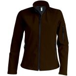 Veste softshell femme K400 - Dark Chocolate