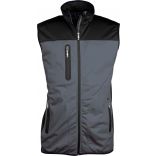 Bodywarmer softshell homme tricolore K417 - Titanium / Black / Black