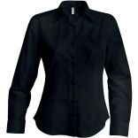 Chemise manches longues femme sans repassage K538 - Black