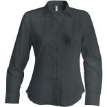 Chemise manches longues femme sans repassage K538 - Zinc