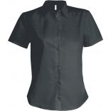 Chemise manches courtes femme sans repassage K540 - Zinc