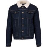 Veste Jean femme denim doublée sherpa K6139 - Blue Rinse
