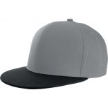 Casquette Snapback KP112 - Light Grey / Black-One Size