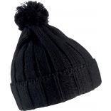 Bonnet Pompon KP519 - Black / Black