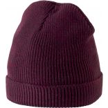 Bonnet fil chiné KP520 - Burgundy / Dark Grey