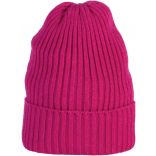 Bonnet grosse maille KP532 - Off Fuchsia